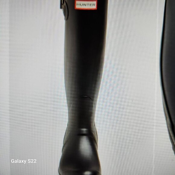 HUNTER Black Matte Tall Boots. NIB. Size: various - Picture 4 of 12